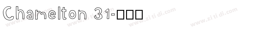 Chamelton 31字体转换